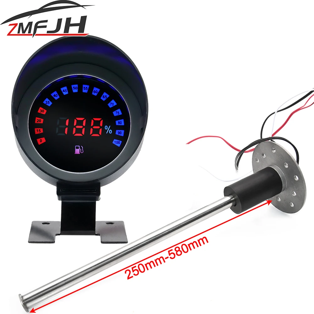 Flotador nivel combustible universal digital 12V/24V 250-580mm