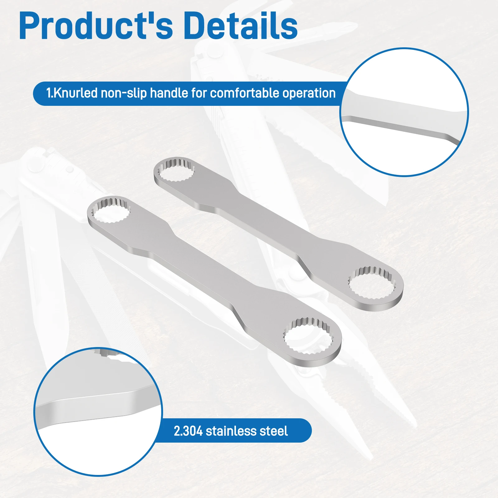 Llave combinada de acero con carraca para multiherramienta Leatherman - imagen 3