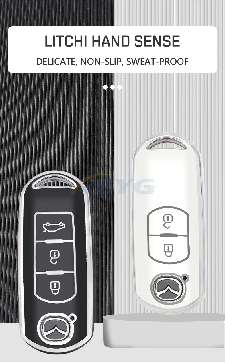 Detalle de la carcasa para mando Mazda