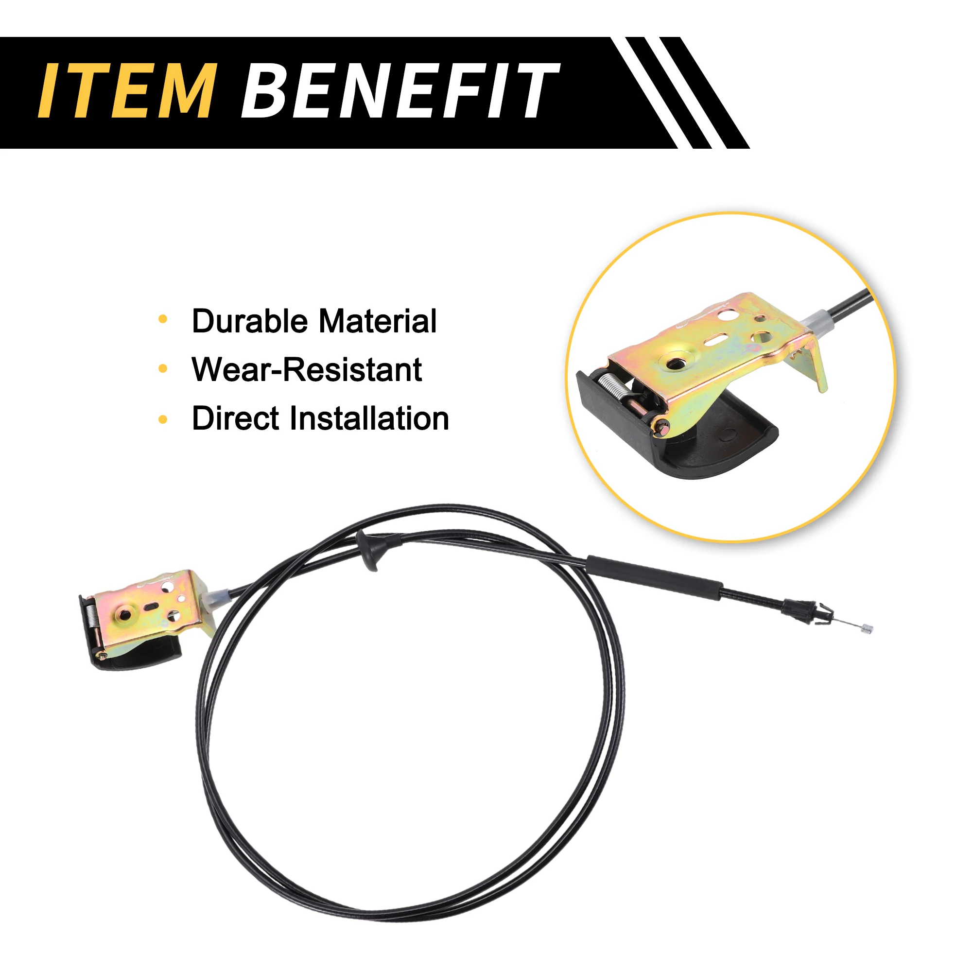 UXCELL Cable capó 1L5Z16916AA Ford Explorer Sport 01-03 - imagen 3