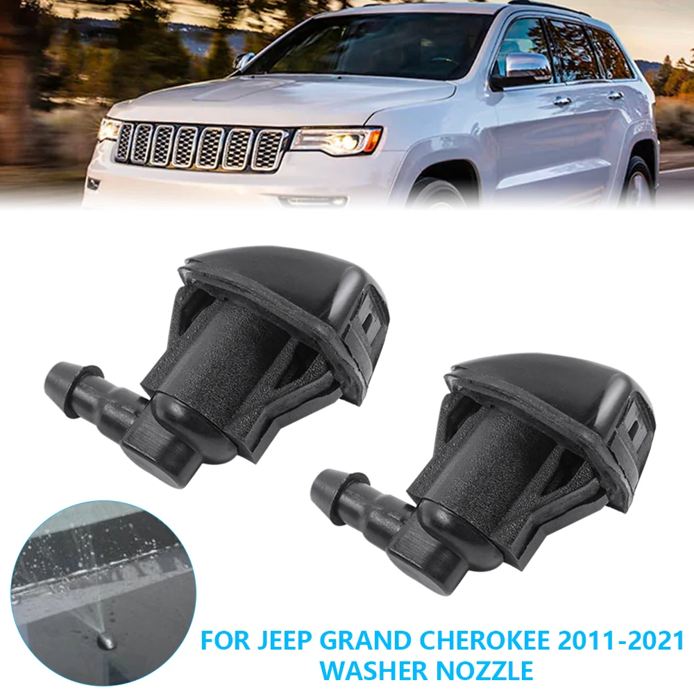 Boquillas de limpiaparabrisas negras para Jeep Grand Cherokee