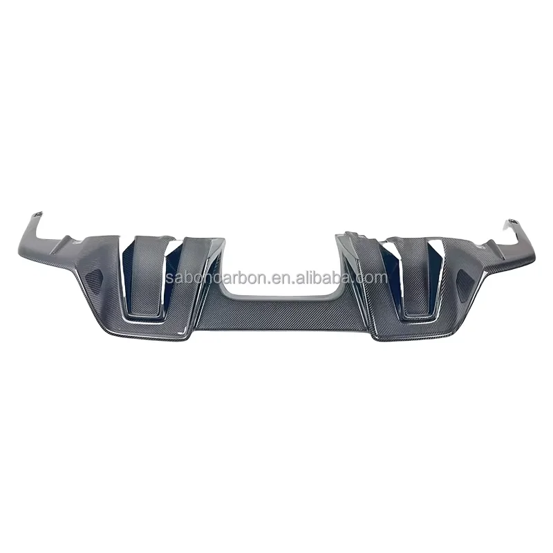 Gran oferta de accesorios para Honda Civic Type R FL5, difusor de parachoques trasero de fibra de carbono, labio agresivo