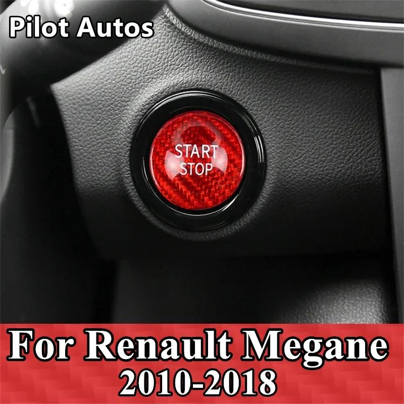 Cubierta botón arranque fibra de carbono Renault Megane 2010-2018