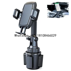 Soporte de teléfono para camión universal con portavasos y cuello 360