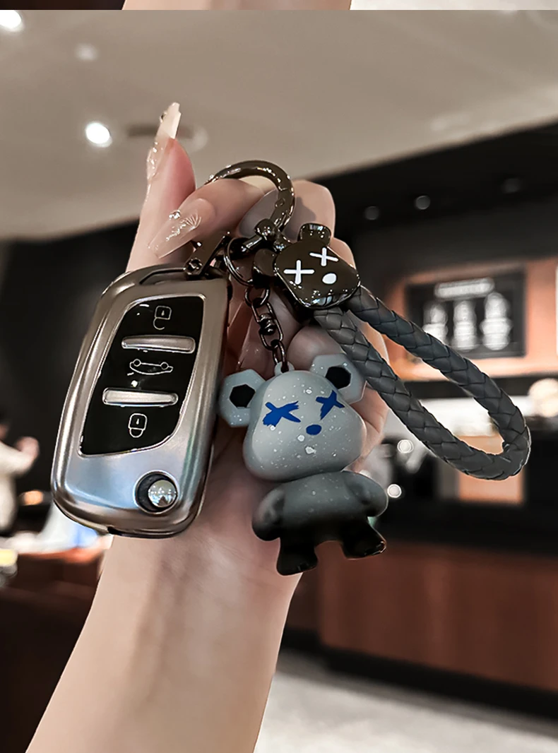 Detalle de la funda y la posición de los botones