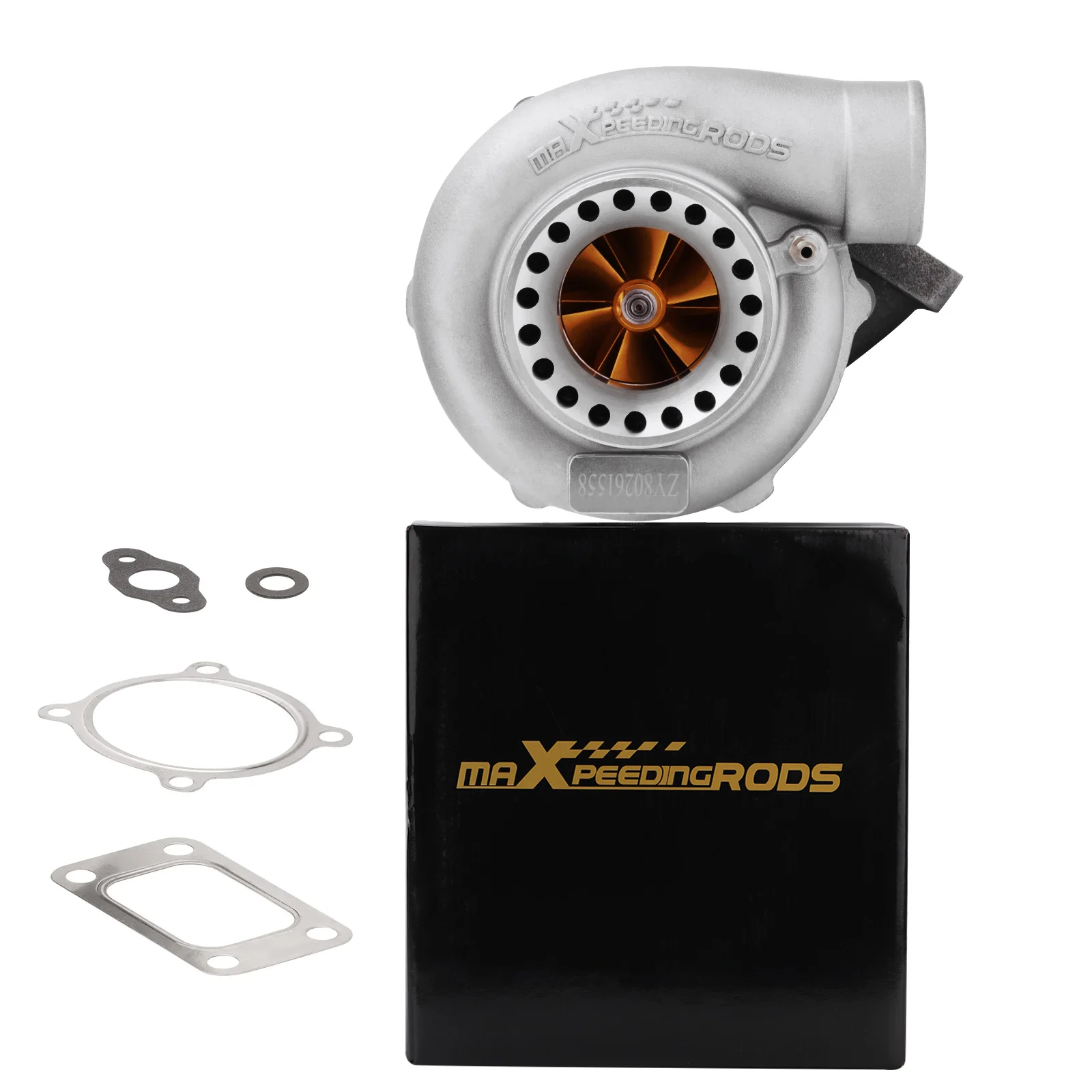 Turbocompresor GT35 Billet AR 0.63 refrigerado por agua y aceite 2.5-6.0L - imagen 2