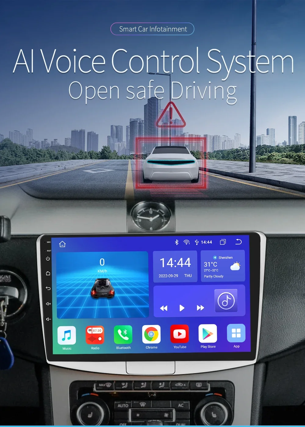 Procesador UI7862 del radio Hizpo para Volkswagen