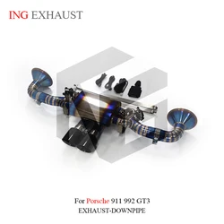 Tubo válvula remota eléctrica Catback para Porsche 911 992 GT3 4.0L