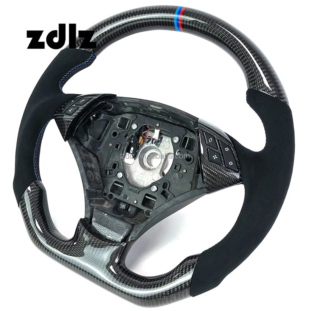 Volante fibra carbono BMW E60 E90 E91 E92 E93 - imagen 4