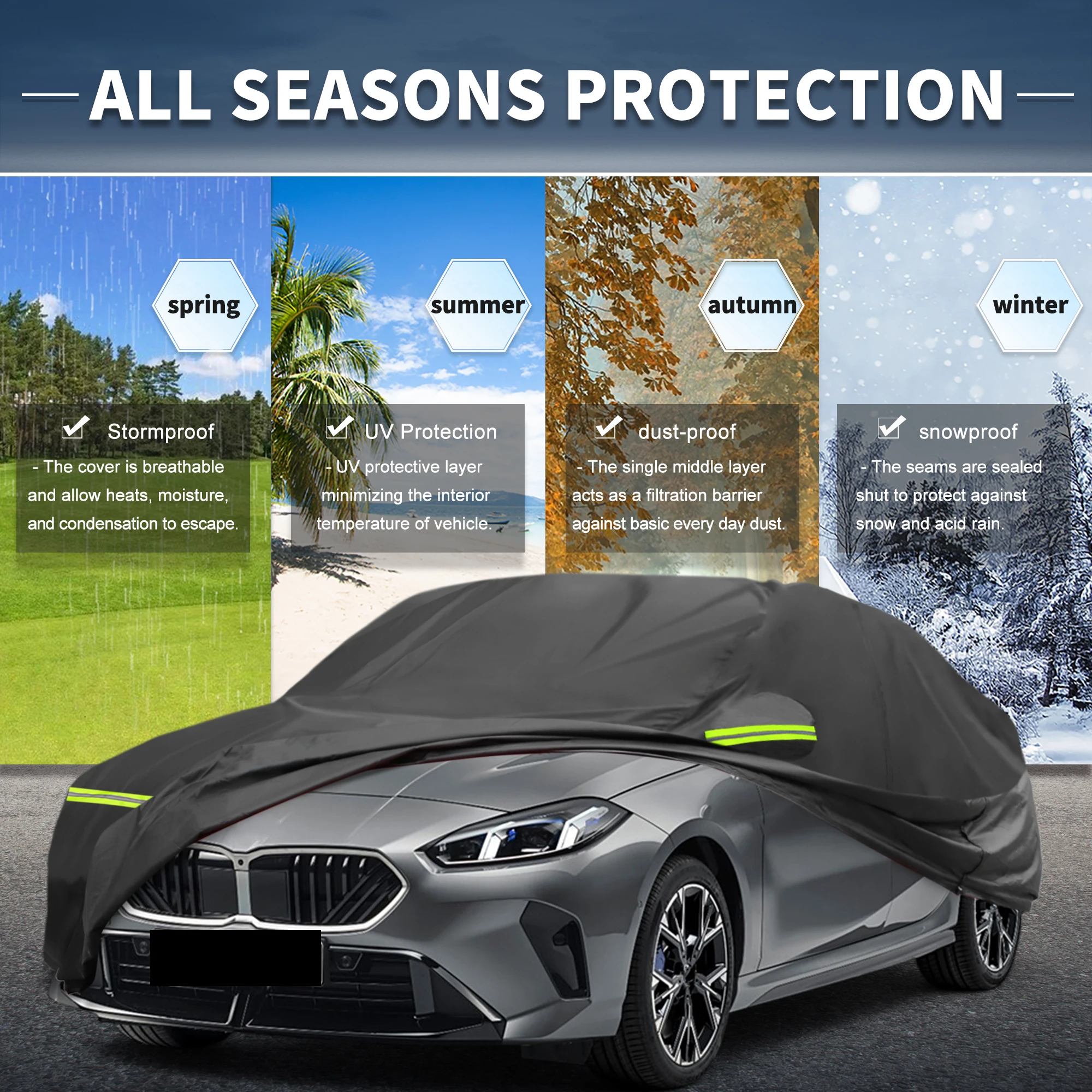 Autohaux funda impermeable coche BMW Serie 1 E87/E81/F20/F40