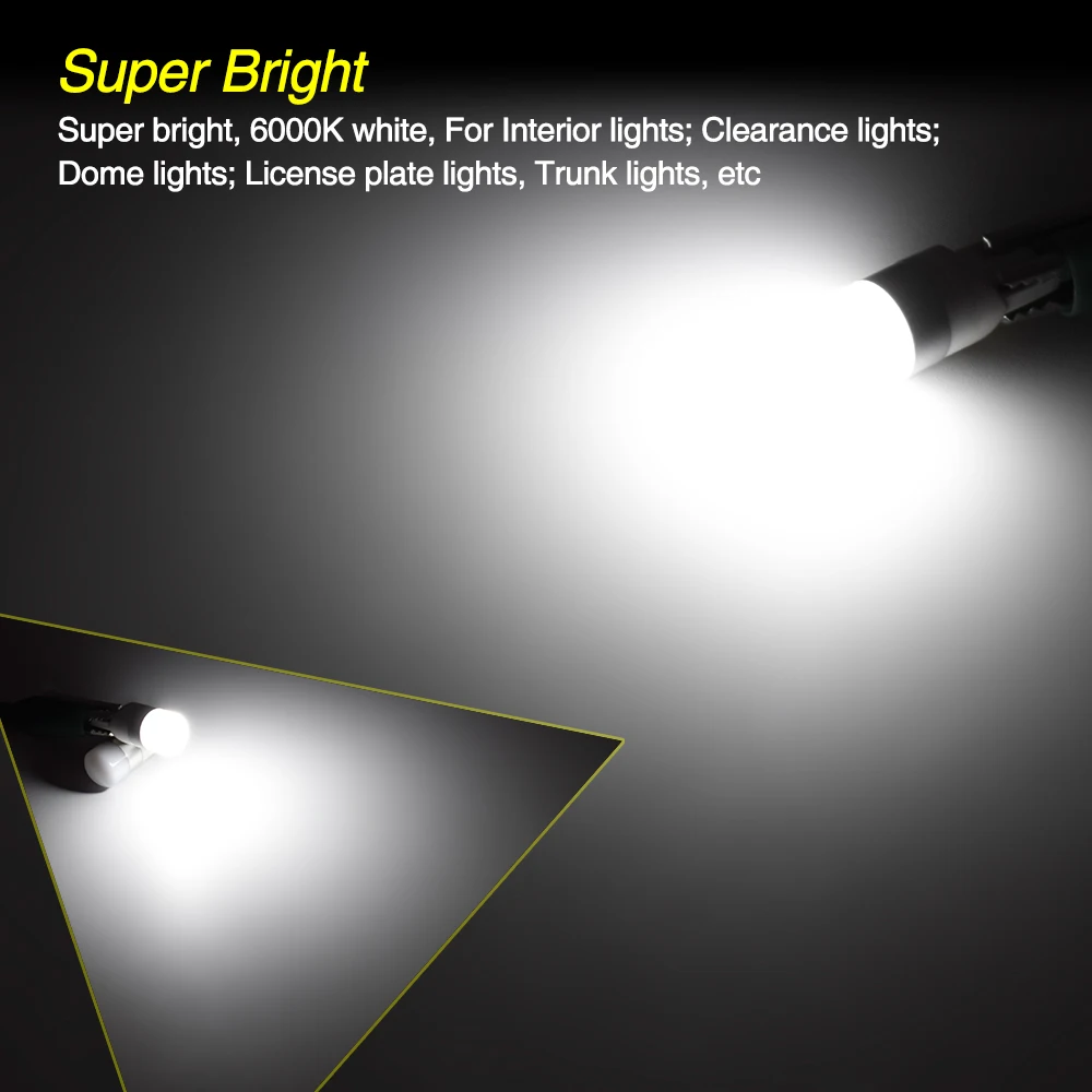 Bombilla LED T10 W5W 194 168 CANBUS sin error Xukey - imagen 5