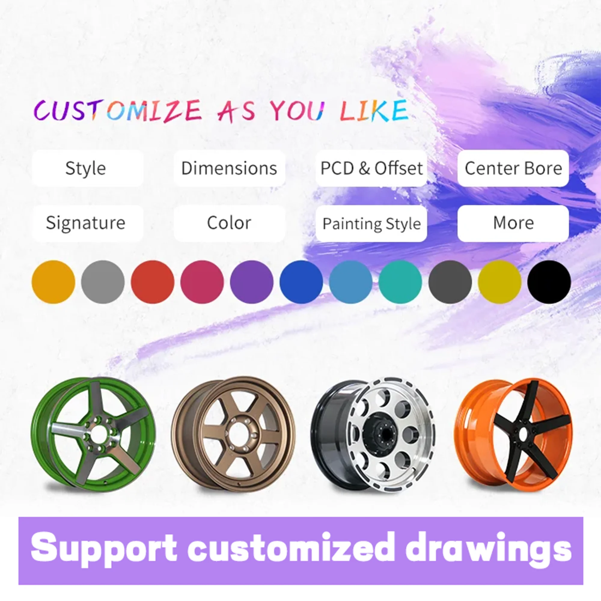 ING para ruedas, neumáticos Porsche Cayenne Macan, proceso de forja, aluminio de aviación T6061, personalizado según imágenes - imagen 4