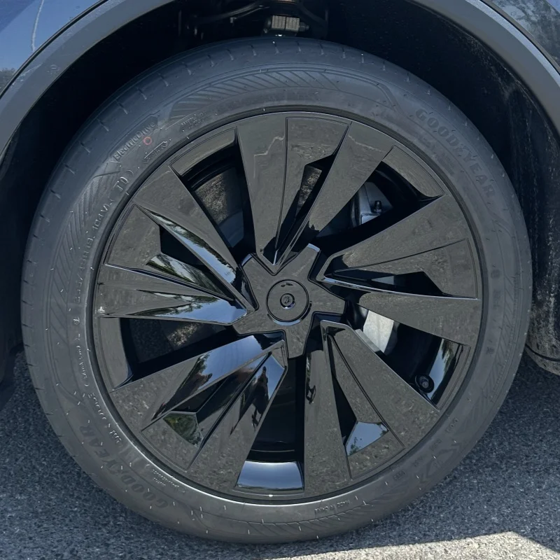 4 Uds para Tesla Model Y Juniper 19 pulgadas tapacubos de rueda de repuesto para coche tapacubos de automóvil llanta completa accesorios para coche 2025 - imagen 4