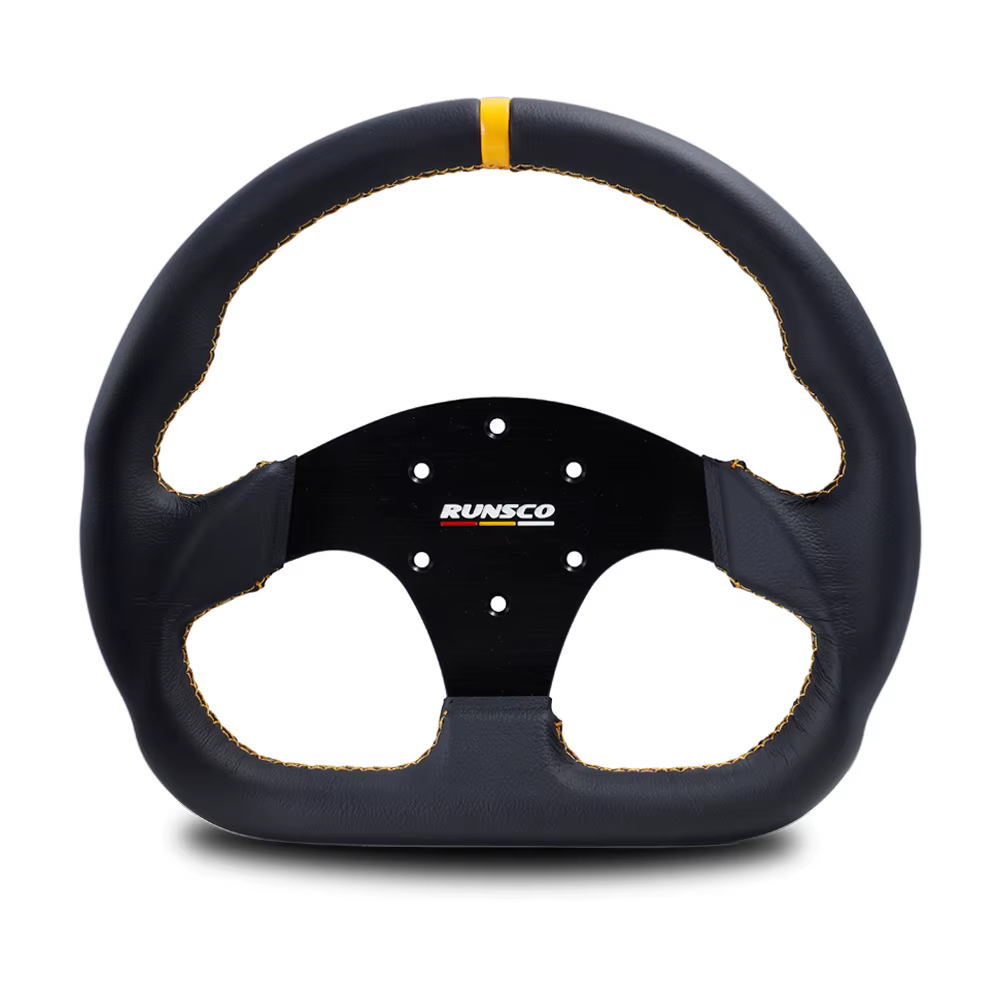Volante runsco de 330 mm para karting y simulación