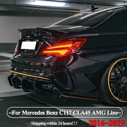 Difusor trasero AMG CLA45 C117 con canards y alerón