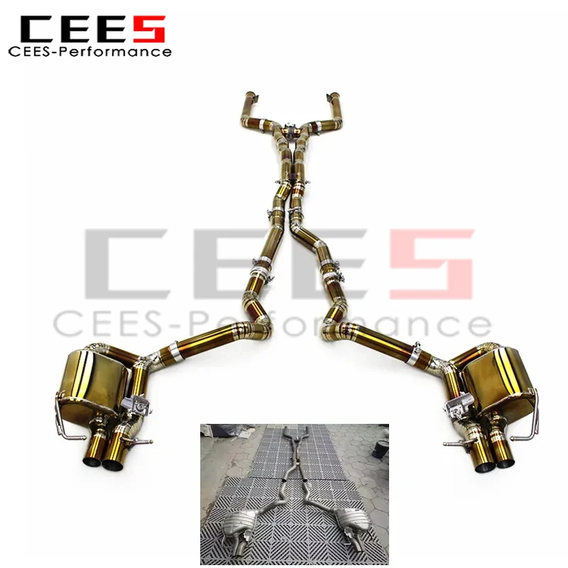 Sistema de escape Edades con válvula OEM – AMG W205 C63/C63S 4.0T - imagen 2
