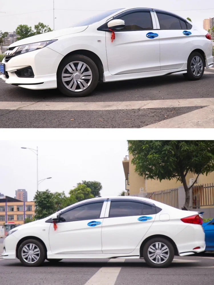 Kit de carrocería para Honda City 15-20, labio delantero envolvente modificado, labio trasero, falda lateral, ala trasera, accesorios para coche - imagen 5