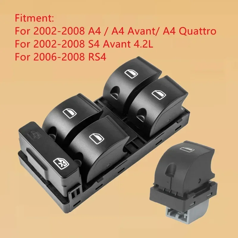 Interruptor elevalunas Audi A4 B6/B7 2003-2008 – 8E0959851B - imagen 2