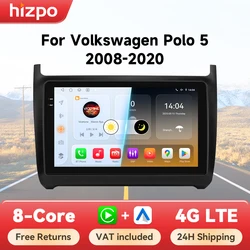 Radio 2 DIN Hizpo para VW Polo V con Android 14, CarPlay y GPS