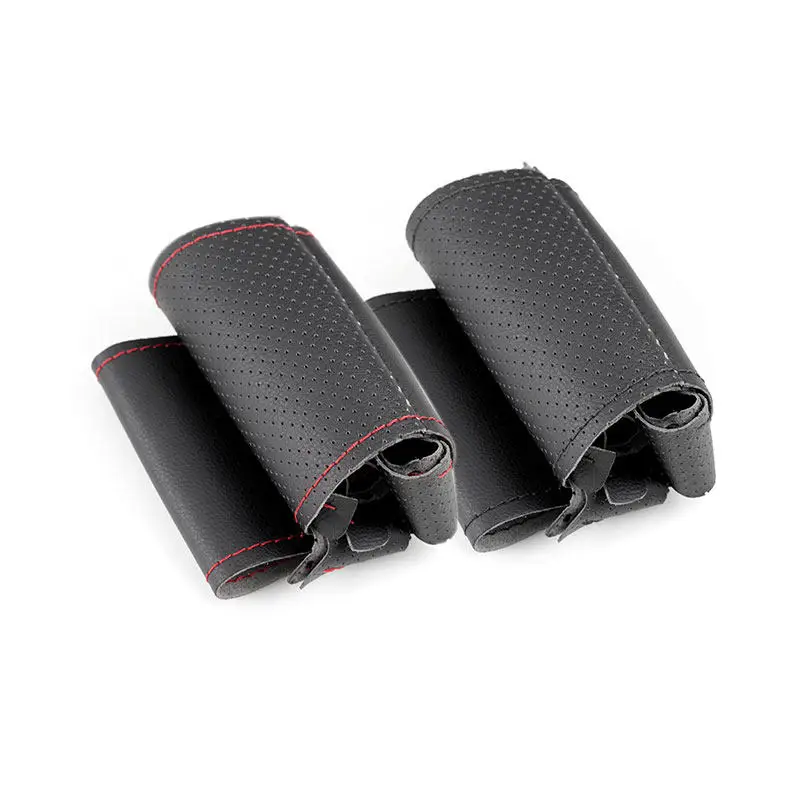Protector botón radio cuero para Audi A3 A4 A6 Q5 Q7 - imagen 2