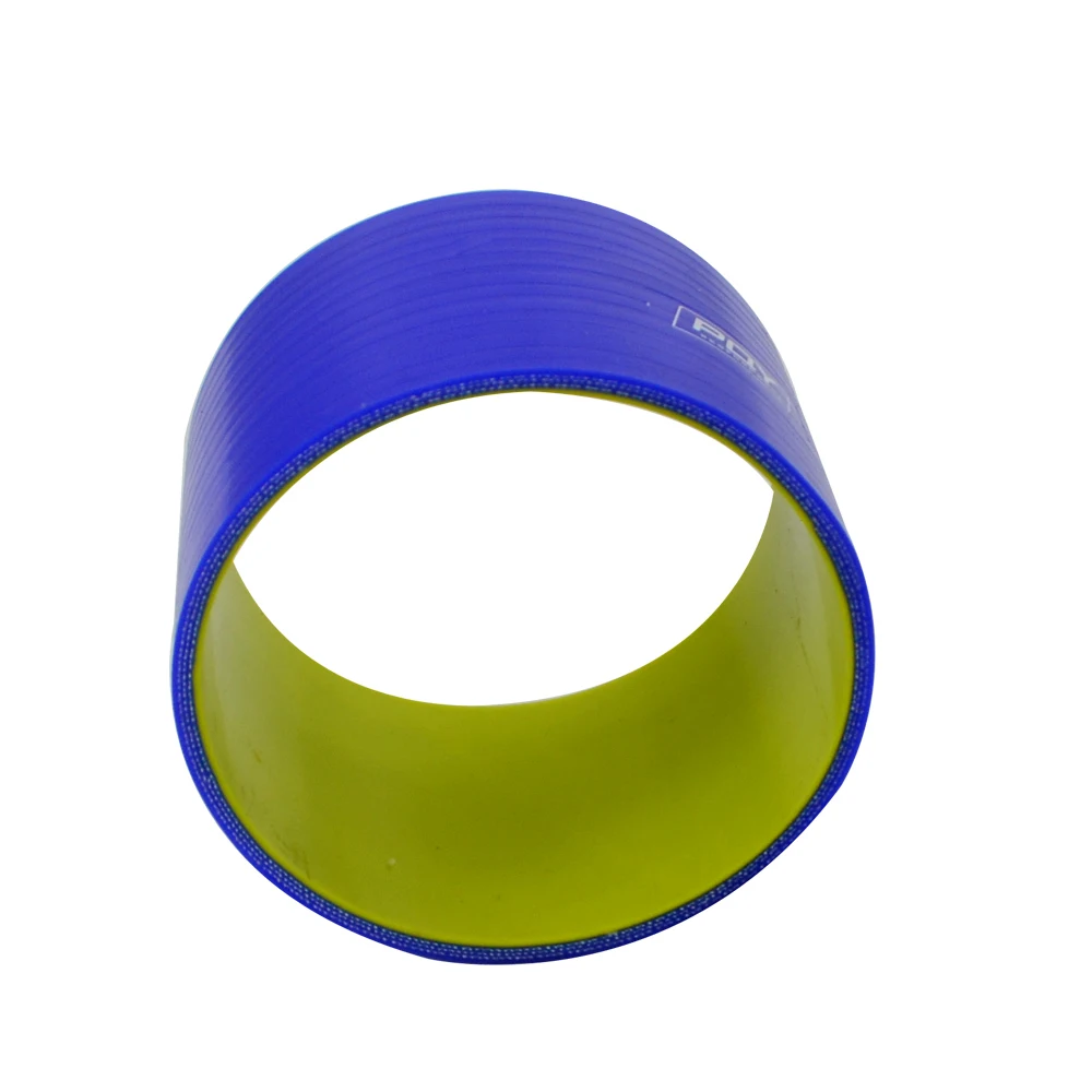 Tubo silicona intercooler turbo 102 mm recto azul y amarillo PQY - imagen 3