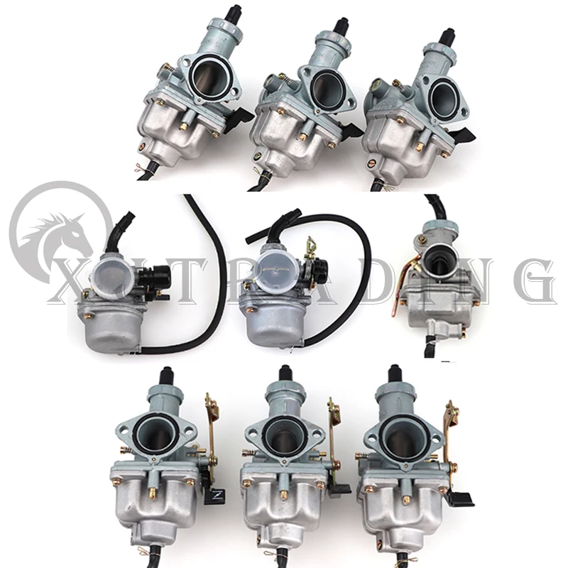 Carburador PZ19-PZ30 con cable para moto, ATV y quad 50-250 cc