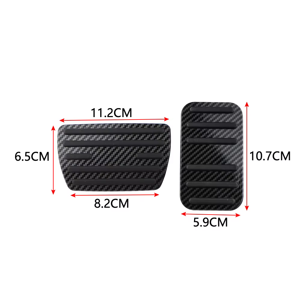 Almohadillas pedales deportivos Honda Civic 2016-2024 fibra carbono - imagen 3