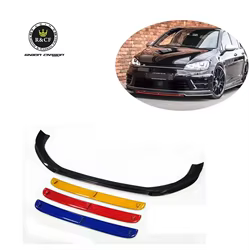 Labio delantero VW Golf Mk7 R estilo RZA de fibra de carbono