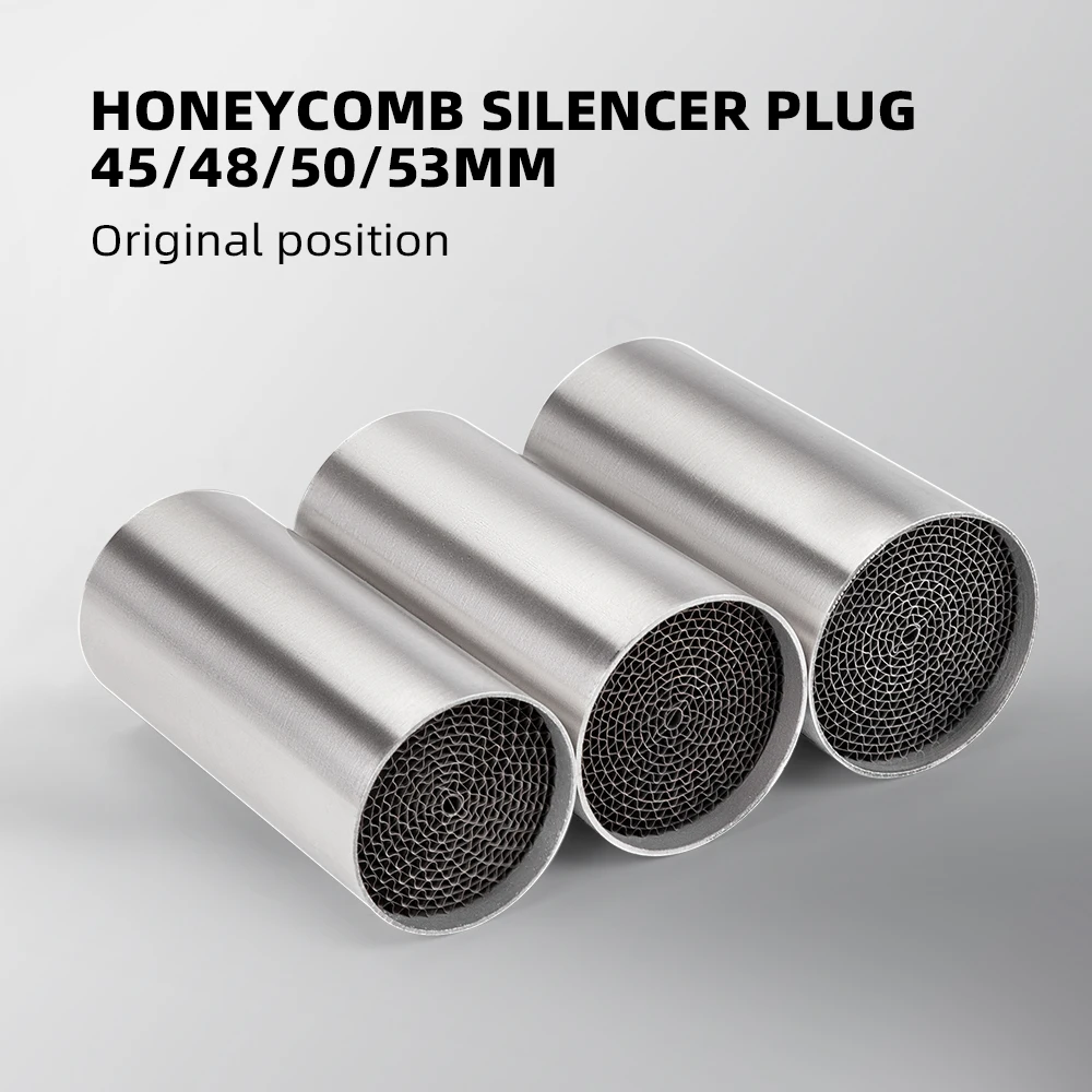 Ront End Db Killer Silenciador de escape para motocicleta Catalizador Db Killer Silencer Eliminador de sonido y ruido