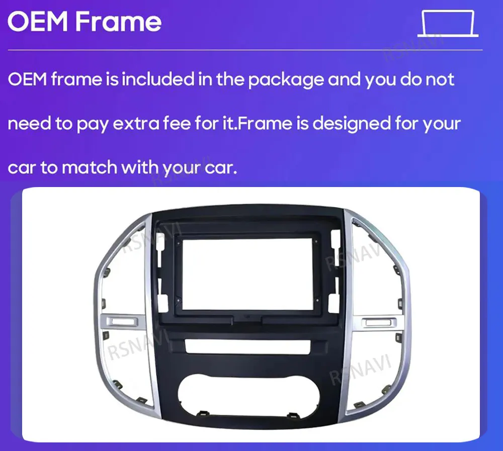 Radio multimedia RSNAVI para Mercedes-Benz Vito W447