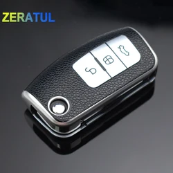 Funda de llave coche TPU efecto piel para Ford Fiesta Focus Kuga