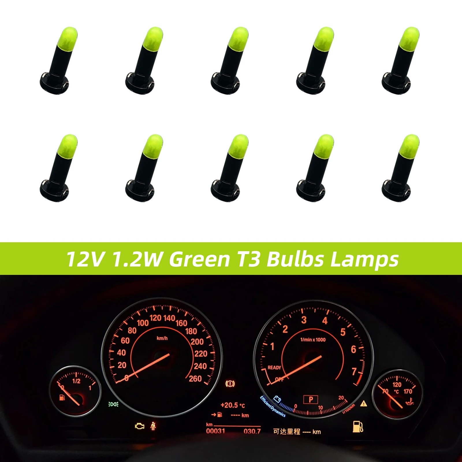 Bombillas T3 para cuadro de instrumentos 12V – Audi y Volkswagen