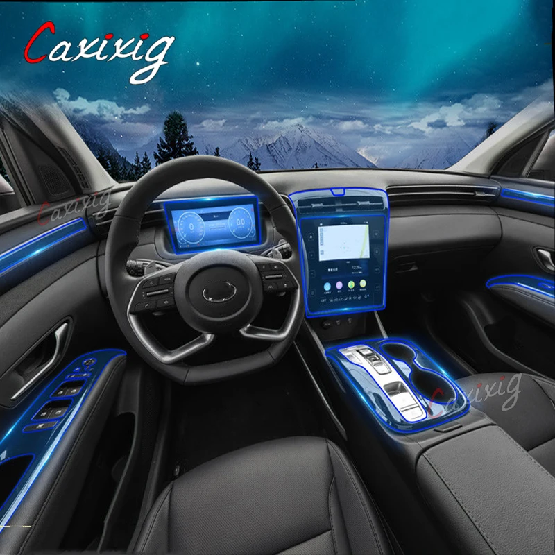 Película protectora transparente para la pantalla central del Hyundai Tucson