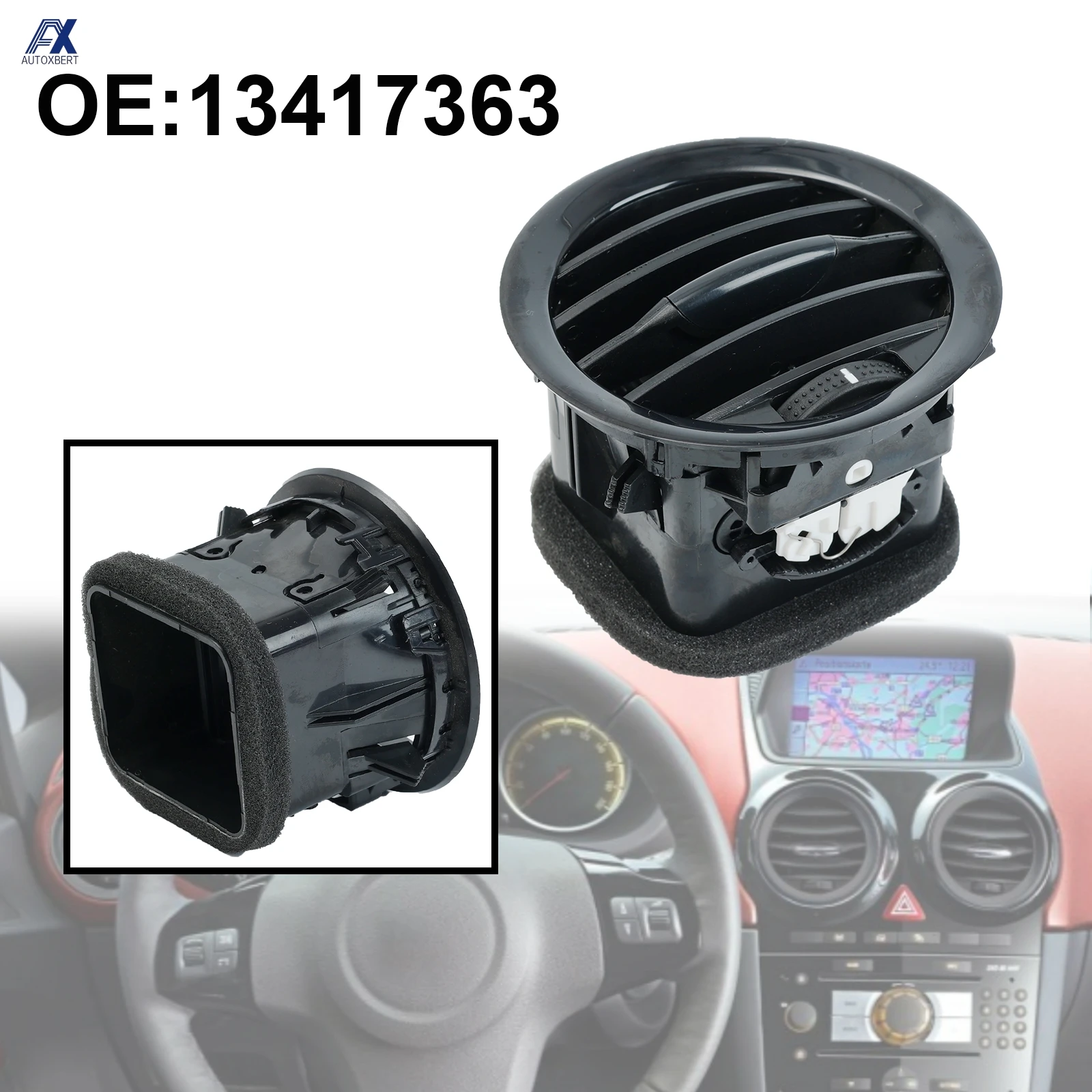 Boquilla rejilla ventilación Opel Adam Corsa D 2012-2019 OEM 13417363