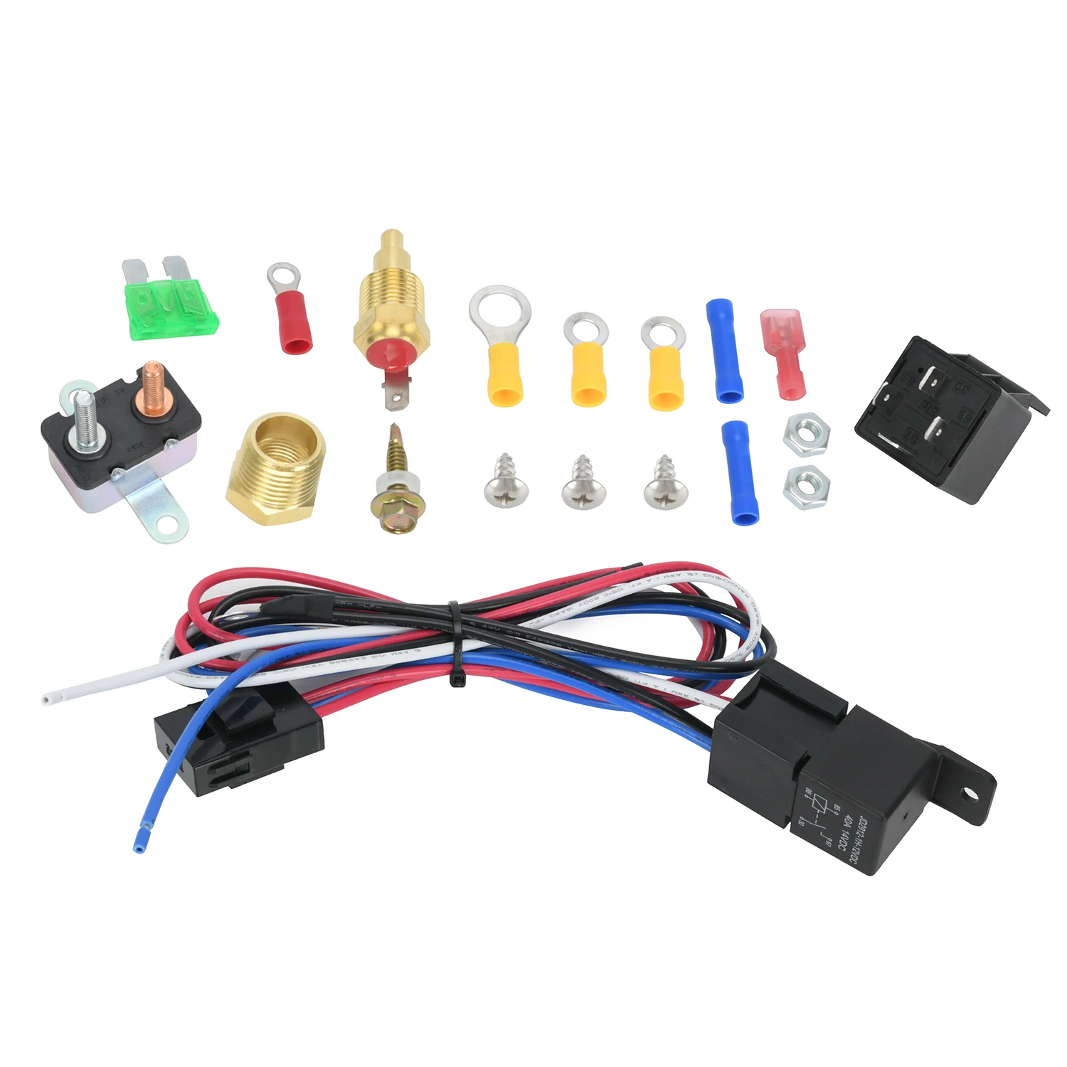 Interruptor térmico para electroventilador 12 V con relé, 175-185° - imagen 2