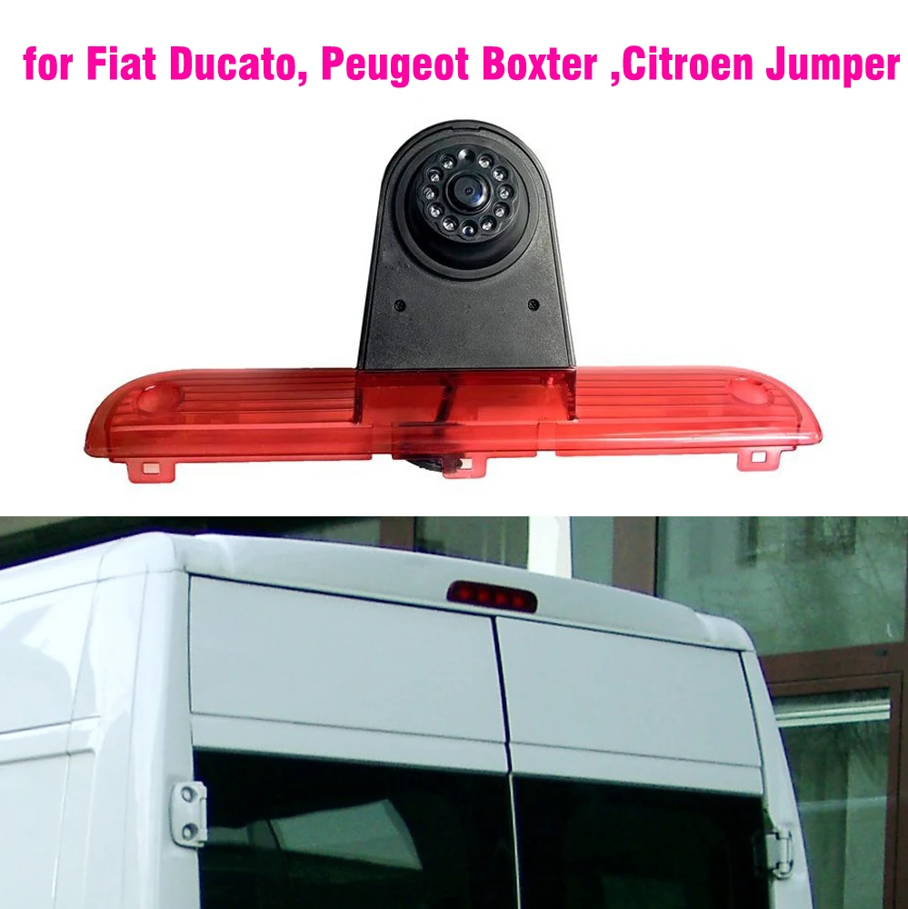 Cámara de marcha atrás CCD luz de freno – Fiat Ducato X250 X290, Jumper y Boxer