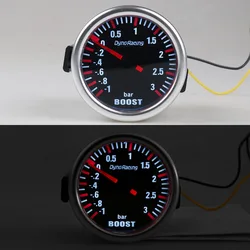 Manómetro de turbo 52 mm 3 bar con iluminación blanca 12 V