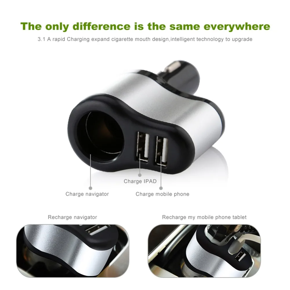 Cargador USB dual para coche BMW, Peugeot y VW Passat - imagen 3