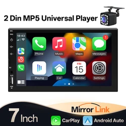 Autoradio 2DIN pantalla táctil Bluetooth Android Auto CarPlay FM AUX
