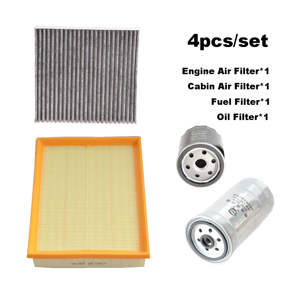 Kit de filtros para Dongfeng Rich 6 DF6 2.5 diésel (2018-2020)