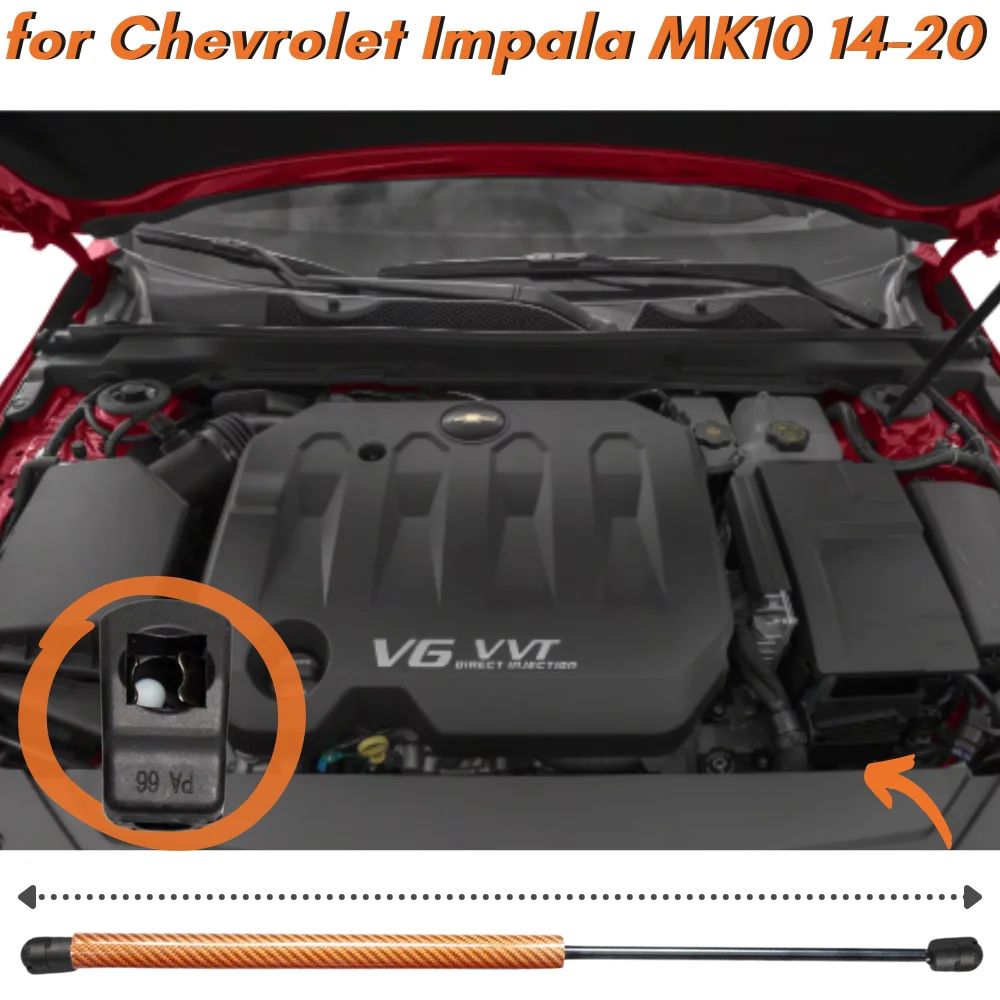 Puntal capó Chevrolet Impala MK10 2014-2020 Amortiguador gas elevación
