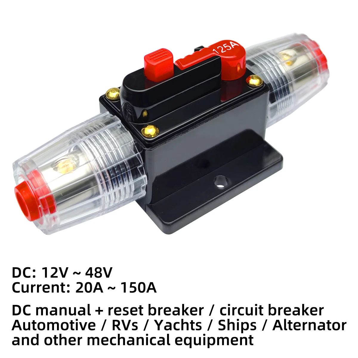 Disyuntor reiniciable 20-150 A para amplificador de coche - imagen 4
