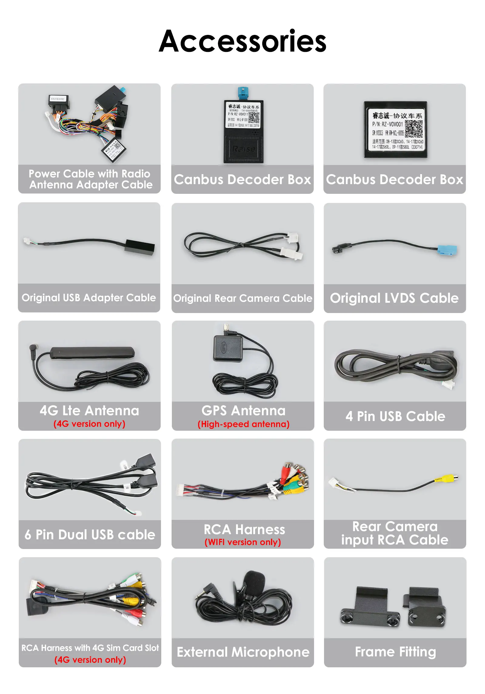 Accesorios incluidos