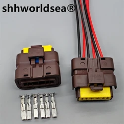 Shhworldsea 6 pines 211PL062S1049 conector de válvula automática bomba de gasolina enchufe de bomba de combustible 211PC062S1049 para Volvo Citroen Peugeot
