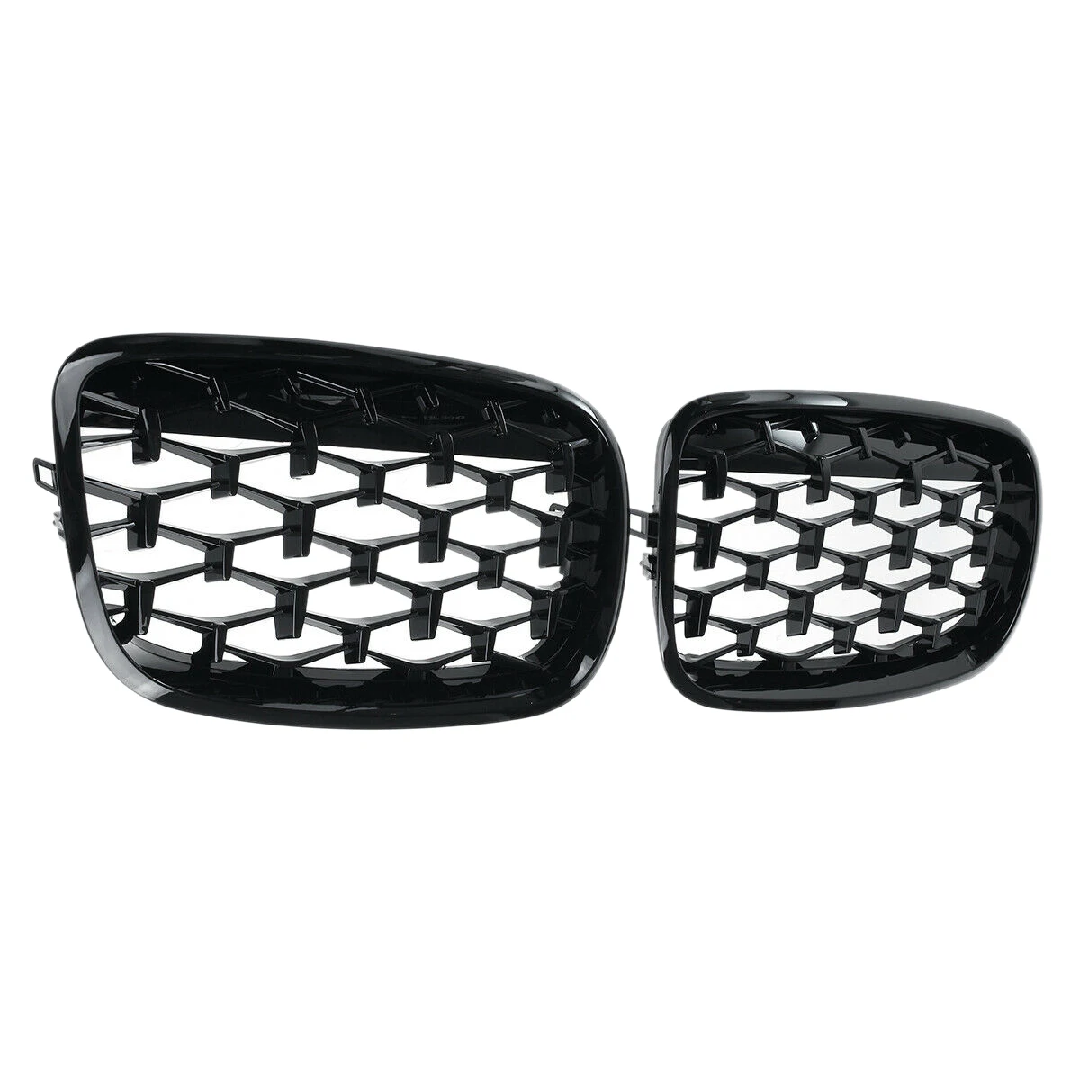 Rejilla riñón doble BMW estilo Diamante negra para X5 X6 2007-2013 - imagen 4