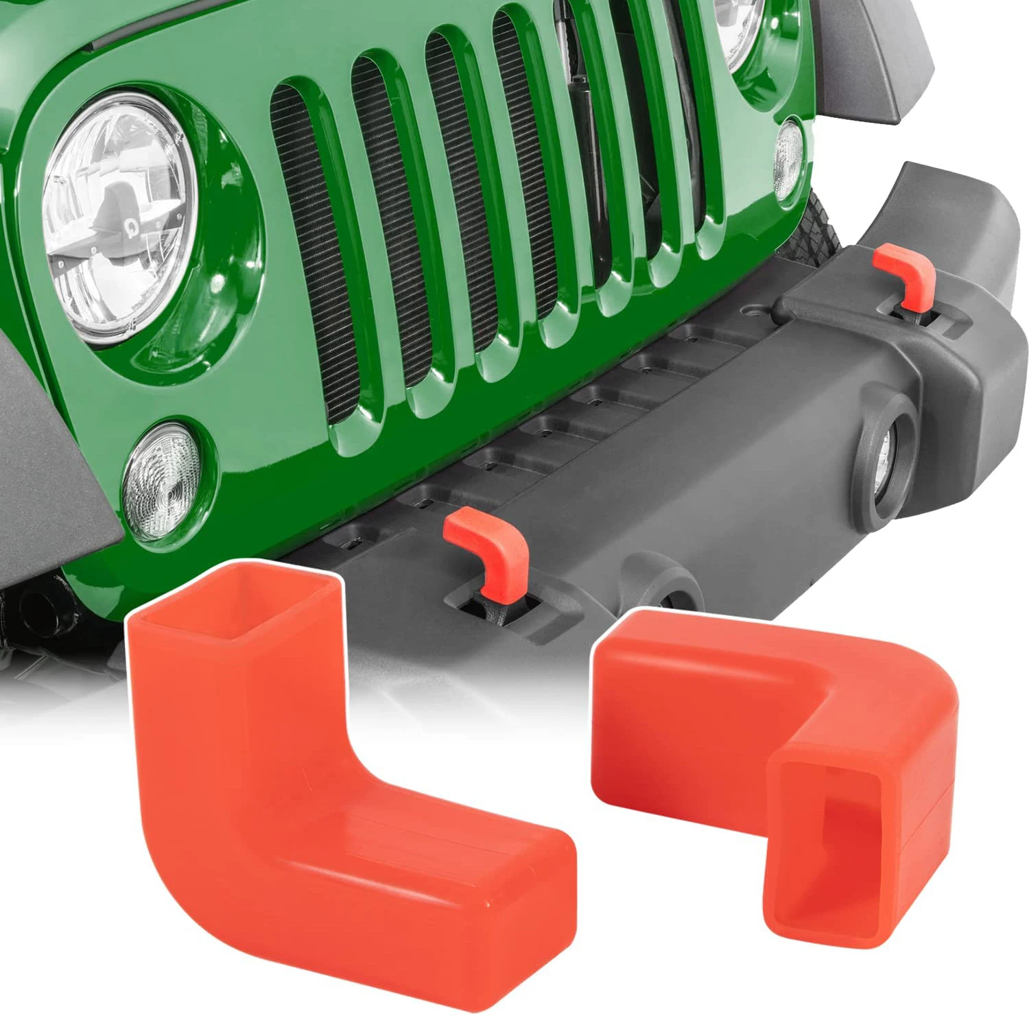 Funda goma para gancho remolque Jeep Wrangler JK JL Gladiator - imagen 2