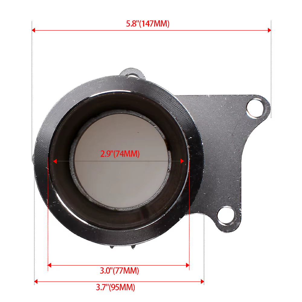 Adaptador RASTP de brida T3/T4 a V-band de 3 pulgadas, 5 pernos - imagen 5