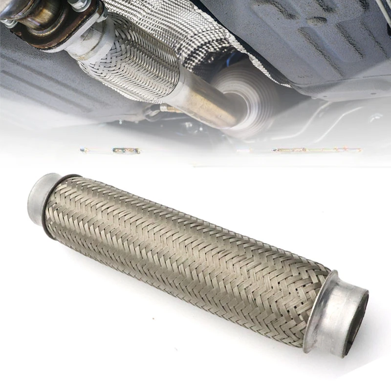 Flexible de escape 45 mm en acero inoxidable con junta