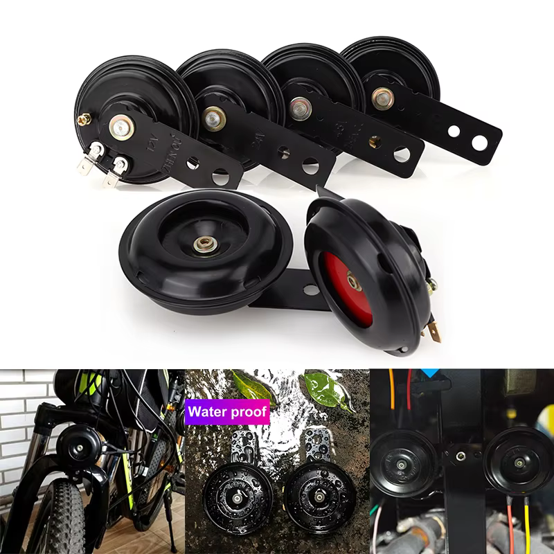 Bocina redonda universal impermeable 12-60 V para moto y ATV - imagen 5