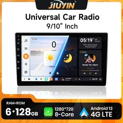 Radio coche 2 DIN JIUYIN universal Android Auto, CarPlay y GPS